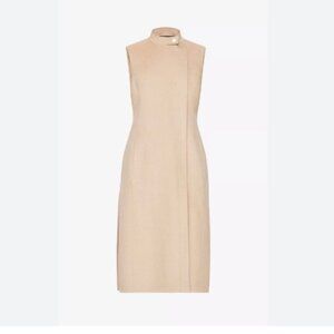 BCBG MAXAZRIA RUNWAY Long London Vest Jumper Tan/Camel Dress Size XS